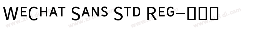 WeChat Sans Std Reg字体转换